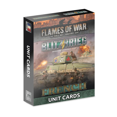 Flames of War: Blitzkrieg - French: Unit Cards (x41 Cards) Limited Edition、Gale Force Nine、kayou