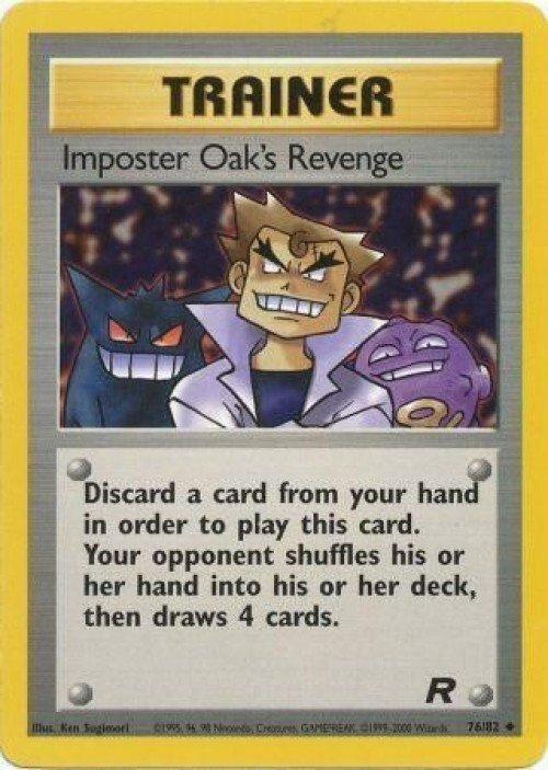 Pokemon Team Rocket Uncommon Imposter Oak's Revenge #76 Lightly Played、ToyWiz、kayou