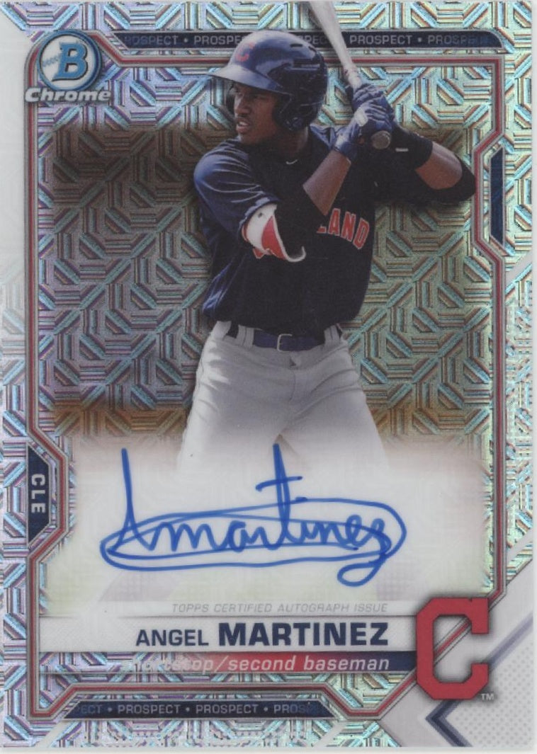 Angel Martinez 2021 Bowman Chrome Prospects Mojo Refractor Auto #BMA-AMA、Collector Store LLC、kayou