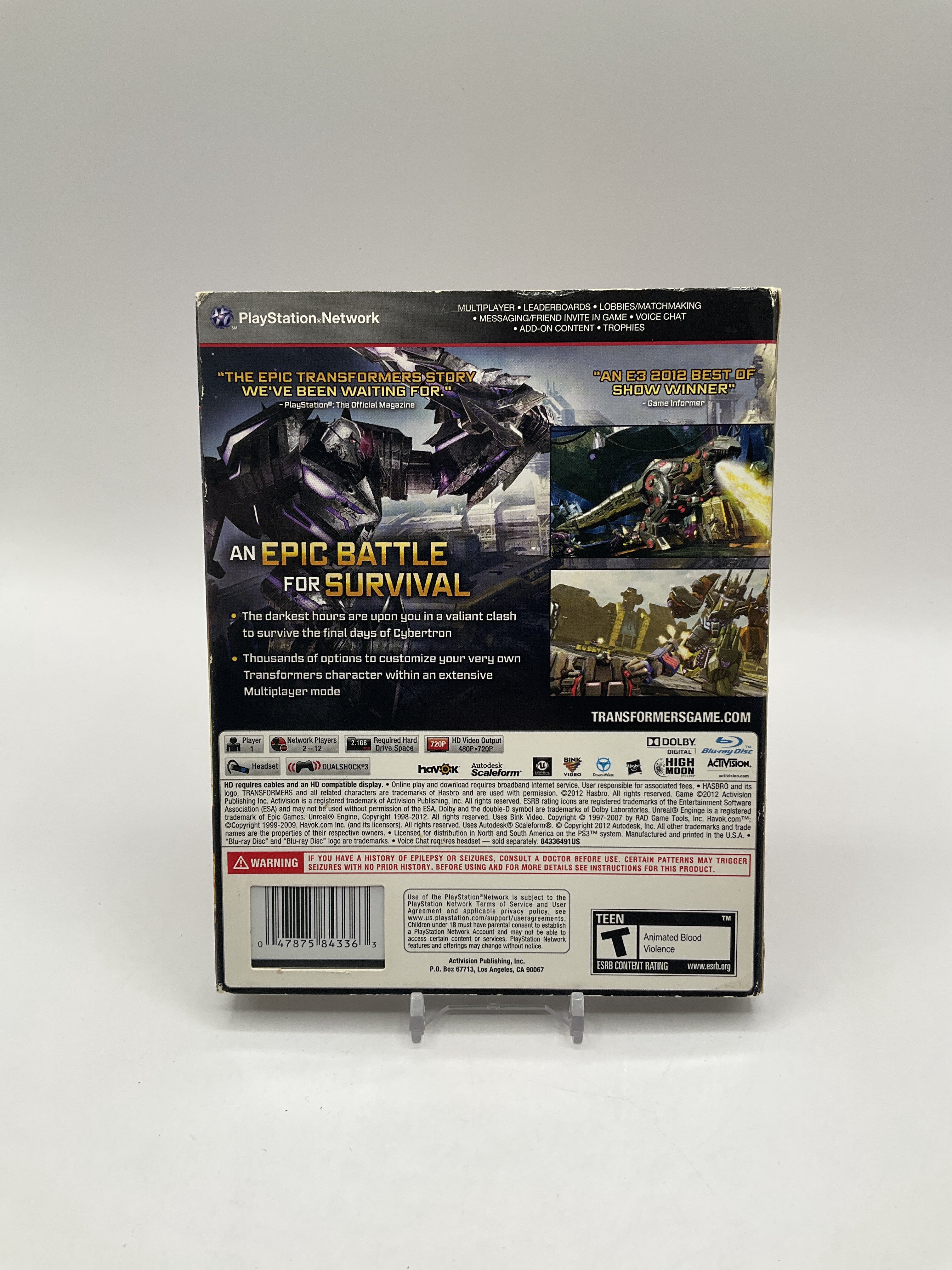 Transformers: Fall Of Cybertron Playstation 3、Collector Store LLC、kayou