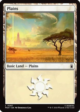 Plains (0287) (MSH-287) - Marvel Super Heroes、Wizards of the Coast、kayou