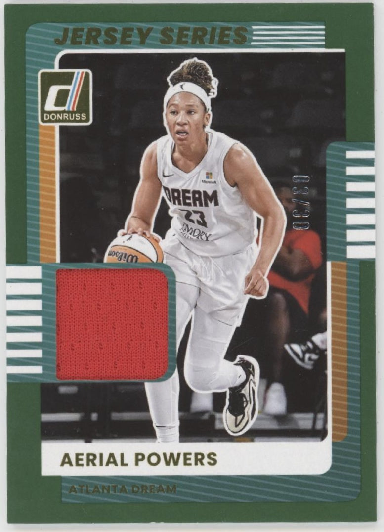 Aerial Powers 2025 Panini WNBA Donruss Jersey Series Green Swatch 03/30 #32、Collector Store LLC、kayou