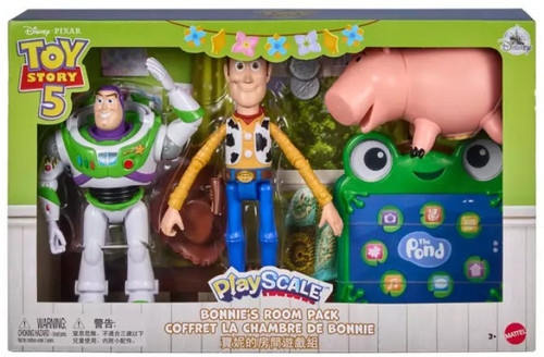 Disney / Pixar Toy Story 5 Playscale Bonnie's Room Pack Posable Action Figure 4-Pack Buzz, Woody, Ham & Lilypad、ToyWiz、kayou
