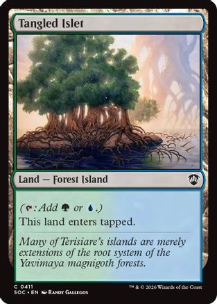 Tangled Islet (SOC-411) - Commander: Secrets of Strixhaven、Wizards of the Coast、kayou
