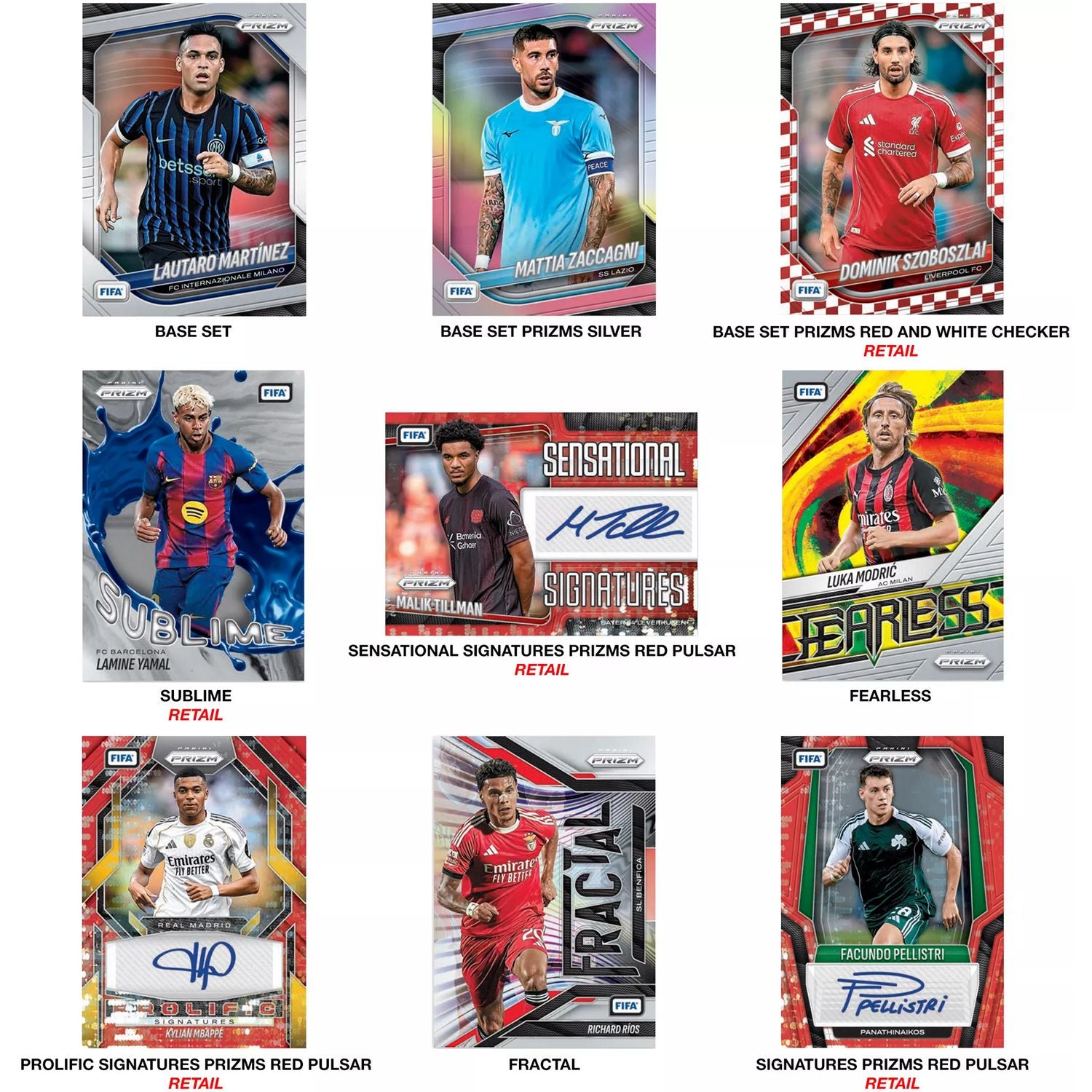 2025-26 Panini Prizm FIFA Soccer Retail Box、Panini、kayou