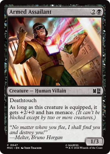 Armed Assailant (Foil) | Marvel Super Heroes Commander、Magic: The Gathering、kayou