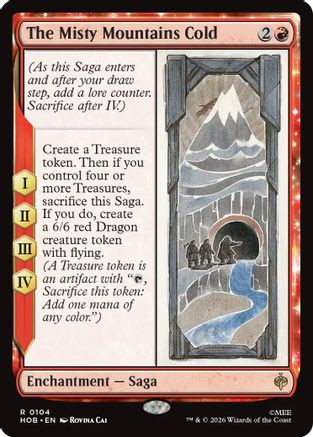 The Misty Mountains Cold (HOB-104) - The Hobbit Foil、Wizards of the Coast、kayou
