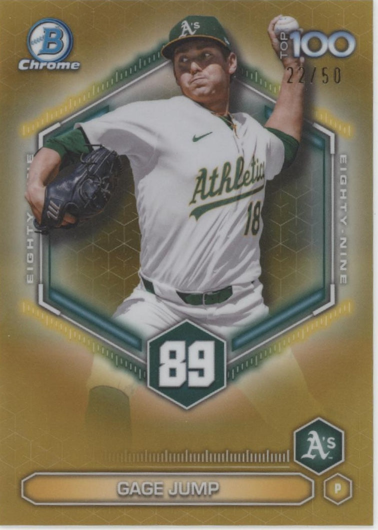 Gage Jump 2026 Bowman Chrome Top 100 Gold Refractor 22/50 #BTP-89、Collector Store LLC、kayou