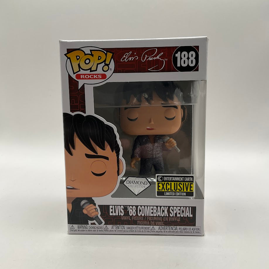 Elvis '68 Comeback Special Funko Pop! Rocks #188 Diamond Entertainment Earth、Funko、kayou