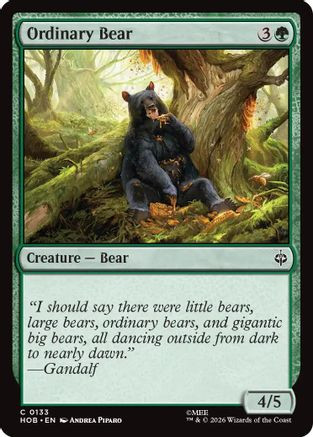 Ordinary Bear (HOB-133) - The Hobbit Foil、Wizards of the Coast、kayou