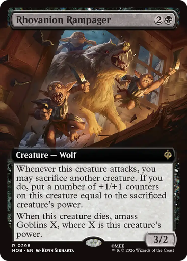 Rhovanion Rampager (Extended Art Foil) | The Hobbit、Magic: The Gathering、kayou