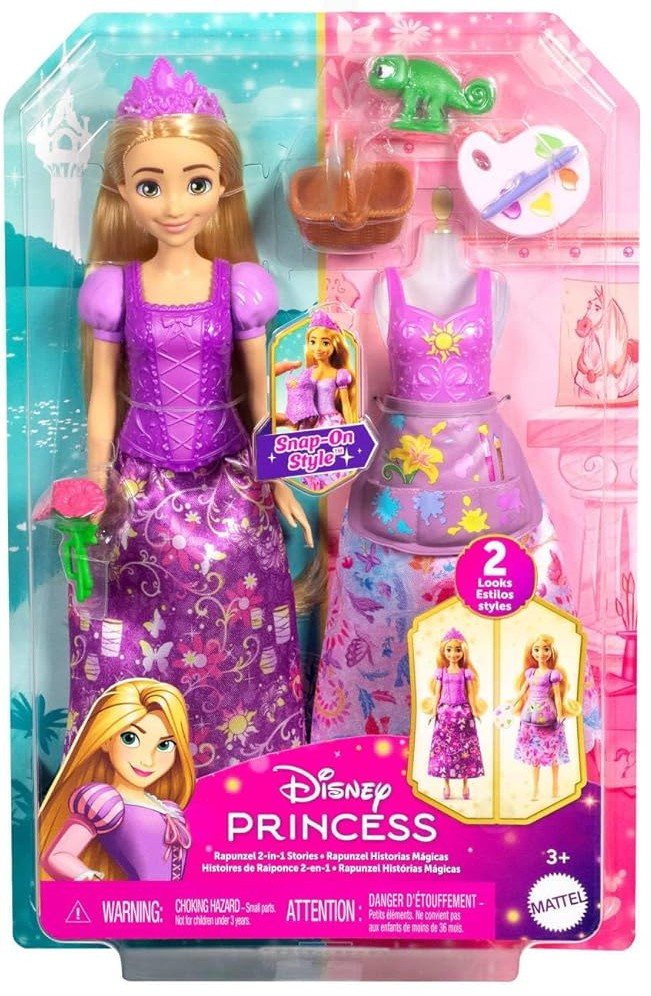 Disney Princess Tangled Rapunzel 2-in-1 Stories 12-Inch Doll、ToyWiz、kayou