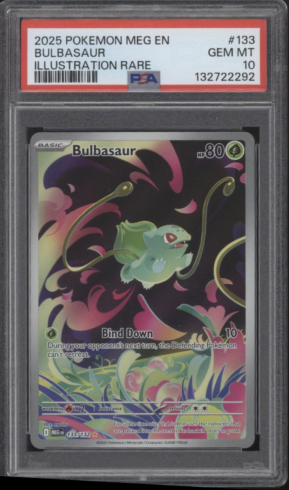 Bulbasaur Pokemon Mega Evolution Illustration Rare #133 PSA 10、Collector Store LLC Gaming、kayou