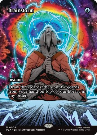 Brainstorm (Borderless) (PZA-004) - Teenage Mutant Ninja Turtles Eternal-Legal、Wizards of the Coast、kayou