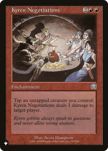 Kyren Negotiations (LIST-198/350) - The List、Wizards of the Coast、kayou