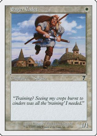 Eager Cadet (7ED-014) - 7th Edition、Wizards of the Coast、kayou