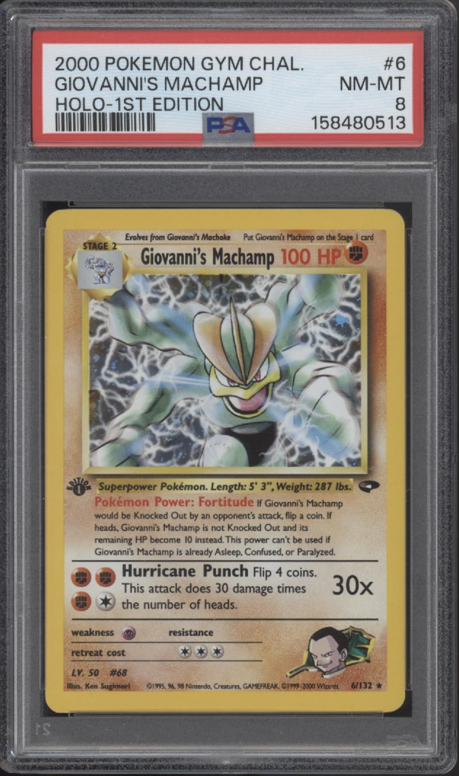 Giovanni's Machamp Pokemon Gym Challenge Holo 1st Edition #6 PSA 8、Collector Store LLC Gaming、kayou