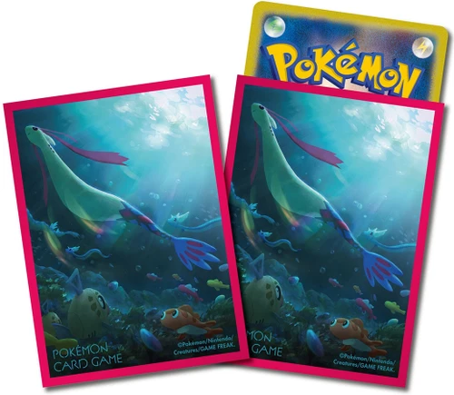 Pokemon Center Japan - Premium Gloss Milotic Pink Border Sleeves (64)、Pokemon、kayou