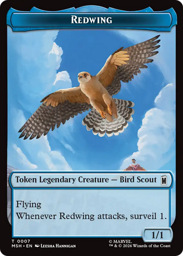 Marvel Super Heroes - Redwing Token | Marvel Super Heroes、Magic: The Gathering、kayou