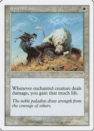 Spirit Link (7ED-047) - 7th Edition、Wizards of the Coast、kayou