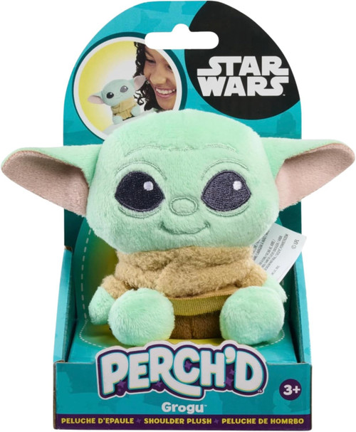 Star Wars Perch'D Grogu 3.75-Inch Magnetic Shoulder Mini Plush、ToyWiz、kayou