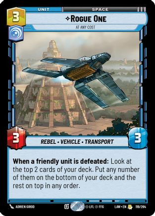 Rogue One - At Any Cost (119/264) - A Lawless Time、Fantasy Flight Games、kayou