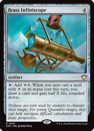 Brass Infiniscope (SOC-051) - Commander: Secrets of Strixhaven、Wizards of the Coast、kayou