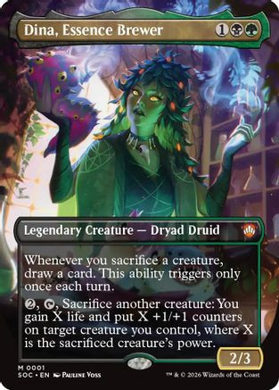 Dina, Essence Brewer (Borderless) (SOC-001) - Commander: Secrets of Strixhaven Foil、Wizards of the Coast、kayou