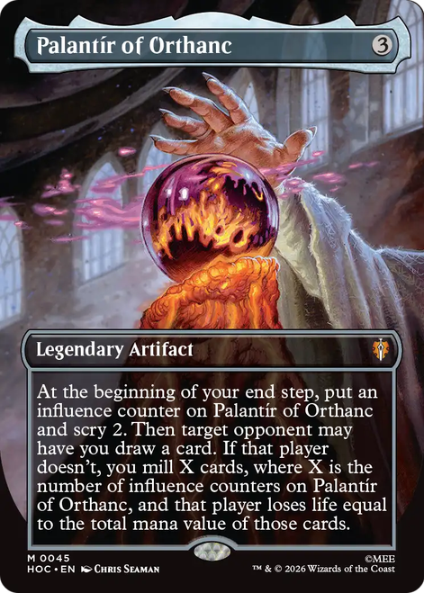 Palantír of Orthanc (Borderless Art Foil) | The Hobbit Commander、Magic: The Gathering、kayou