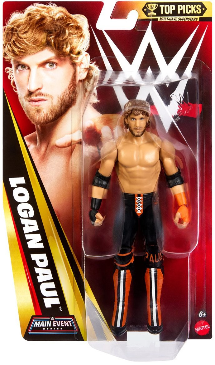 WWE Wrestling Top Picks 2026 Main Event Series Logan Paul Action Figure、ToyWiz、kayou