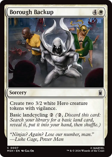 Borough Backup (Foil) | Marvel Super Heroes、Magic: The Gathering、kayou