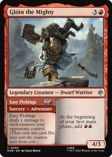 Glóin the Mighty // Easy Pickings | The Hobbit、Magic: The Gathering、kayou