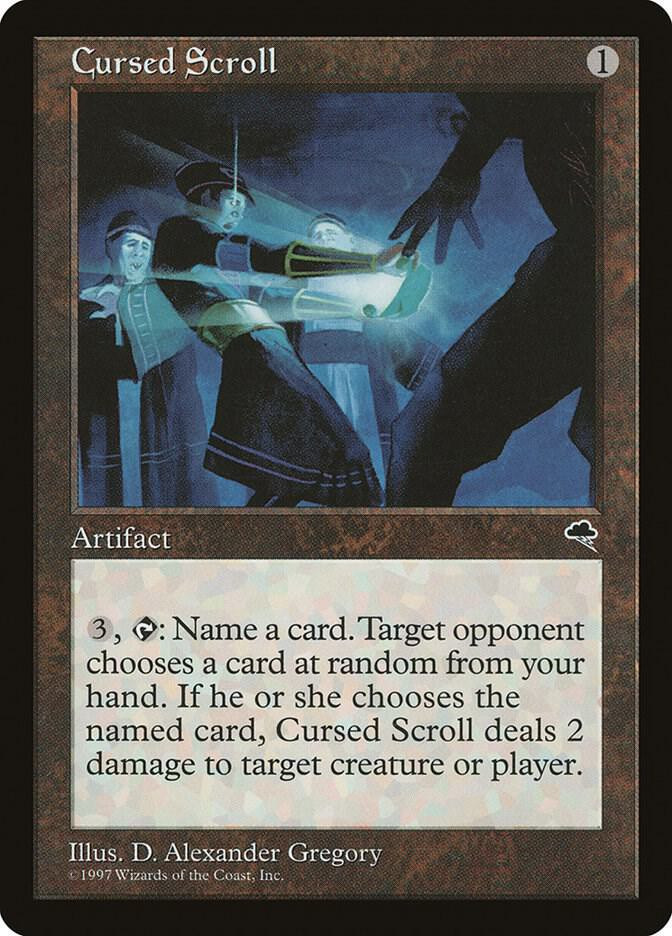 MtG Tempest Rare Cursed Scroll #281 Damaged、ToyWiz、kayou