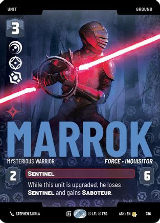 Marrok - Mysterious Warrior (Prestige) (786) - Ashes of the Empire、Fantasy Flight Games、kayou