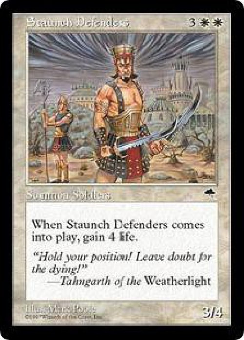 MtG Tempest Uncommon Staunch Defenders #49、ToyWiz、kayou