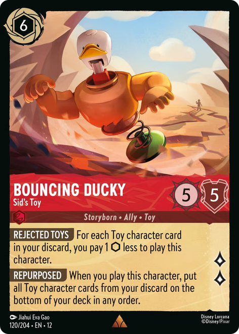 Bouncing Ducky - Sid's Toy (Foil) | Wilds Unknown、Disney Lorcana、kayou