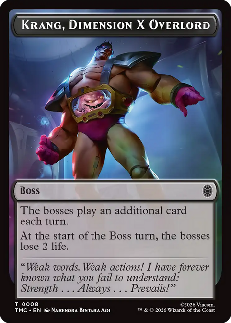 Teenage Mutant Ninja Turtles Commander - Krang, Dimension X Overlord Token | Teenage Mutant Ninja Turtles Eternal、Magic: The Gathering、kayou