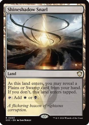 Shineshadow Snarl (SOC-403) - Commander: Secrets of Strixhaven、Wizards of the Coast、kayou