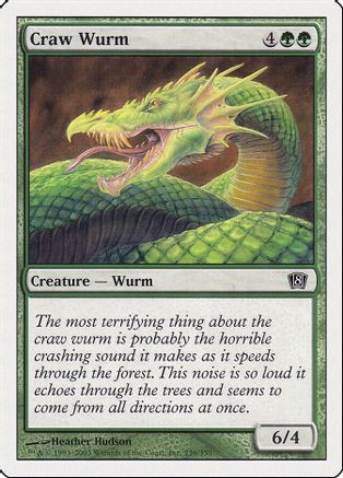 Craw Wurm (8ED-239) - 8th Edition Foil、Wizards of the Coast、kayou