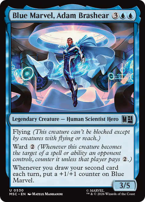 Blue Marvel, Adam Brashear (Foil) | Marvel Super Heroes Commander、Magic: The Gathering、kayou