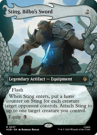 Sting, Bilbo's Sword (Dragon Hoard Frame Foil) | The Hobbit、Magic: The Gathering、kayou
