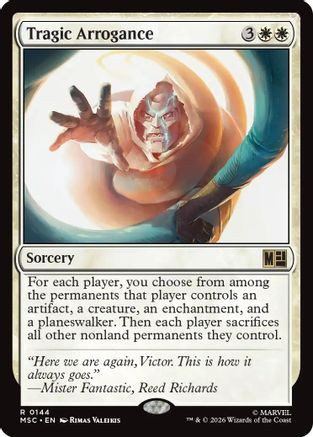 Tragic Arrogance (Surge Foil) (MSC-144) - Commander: Marvel Super Heroes Foil、Wizards of the Coast、kayou