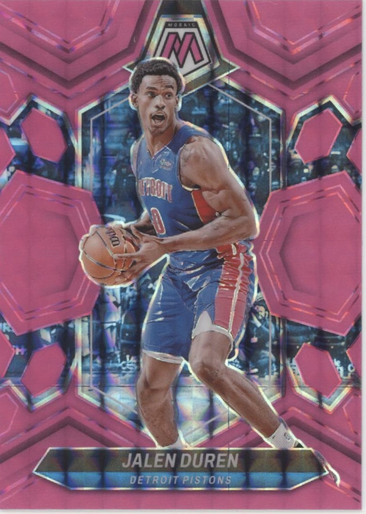 Jalen Duren 2023-24 Panini Mosaic Pink Fluorescent Prizm 10/10 #142、Collector Store LLC、kayou