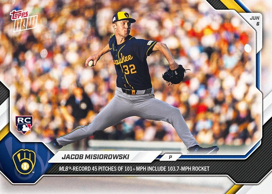 MLB Milwaukee Brewers 2026 NOW Baseball Jacob Misiorowski #297 Rookie、ToyWiz、kayou
