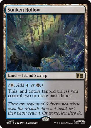 Sunken Hollow (Surge Foil) (MSC-271) - Commander: Marvel Super Heroes Foil、Wizards of the Coast、kayou