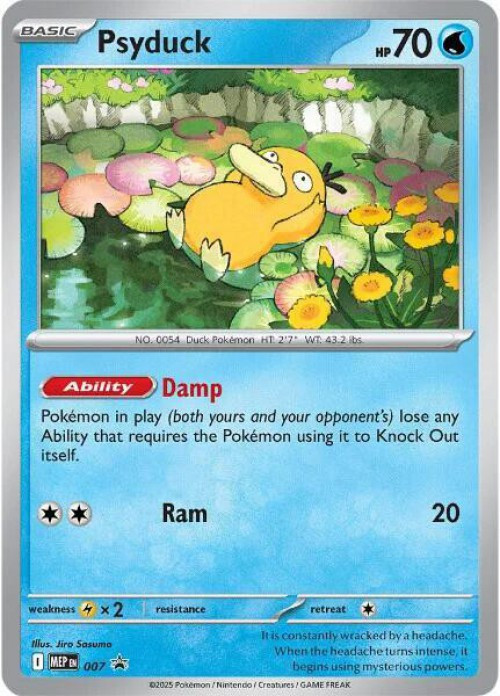 Pokemon Trading Card Game ME01: Mega Evolution Promo Psyduck MEP007、ToyWiz、kayou