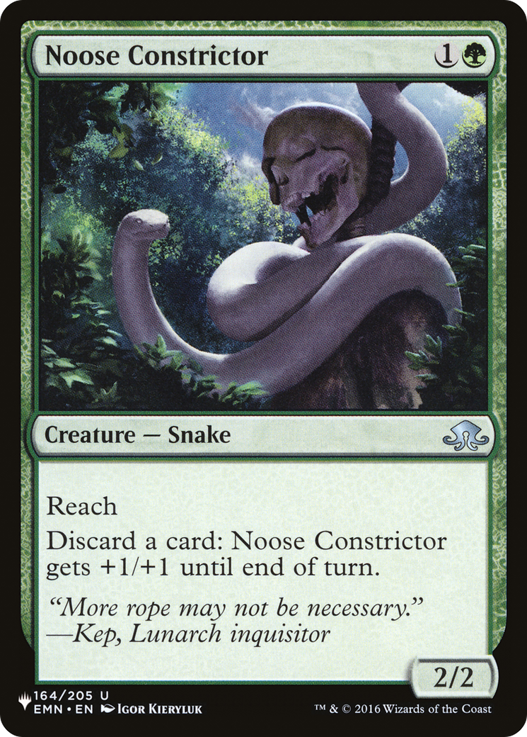 Noose Constrictor (LIST-164/205) - The List、Wizards of the Coast、kayou