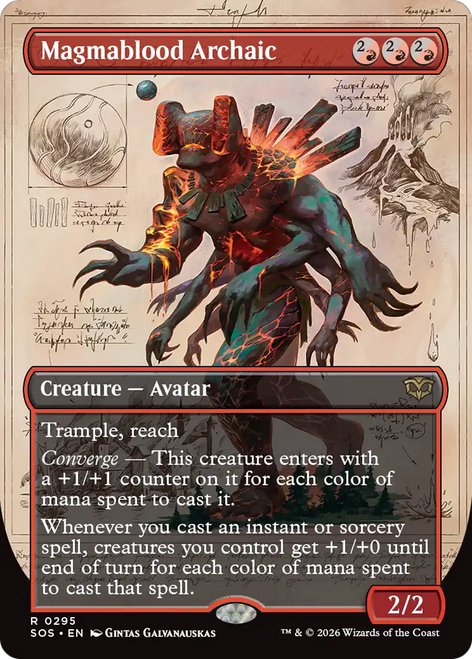 Magmablood Archaic (Borderless Field Notes Foil) | Secrets of Strixhaven、Magic: The Gathering、kayou