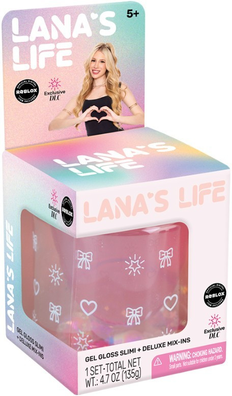Lana's Life Gel Gloss Slimi + Deluxe Mix-Ins PINK Slime Includes Roblox DLC Code、ToyWiz、kayou