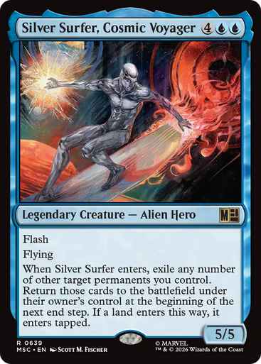 Silver Surfer, Cosmic Voyager (Foil) | Marvel Super Heroes Commander、Magic: The Gathering、kayou